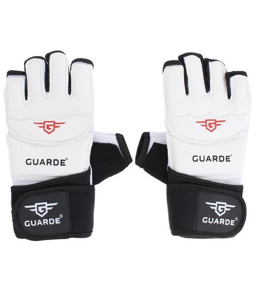 GUARDE RĘKAWICE TRENINGOWE "FALCON" czarny/biały - black/white XS G0056