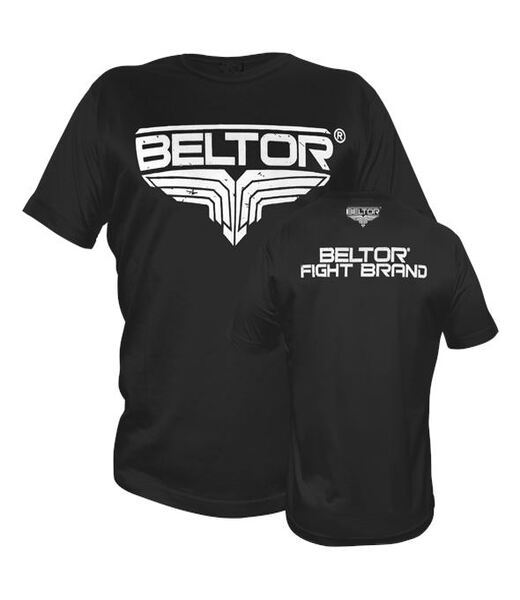 BELTOR BW T-SHIRT FIGHT BRAND "CLASSIC" czarny/black M B0193 *