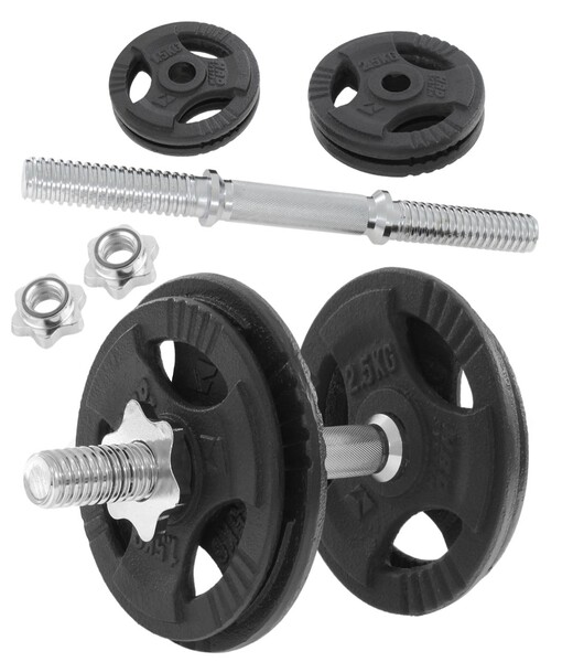 BELTOR HRD SYSTEM LINE HANTLA ŻELIWNA CZARNA Z UCHWYTAMI 10kg / 28mm H0082