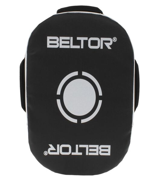 BELTOR TARCZA OWALNA / OVAL SHIELD "X-ROUND" 44x35x11cm - czarno-biały/black-white B2145