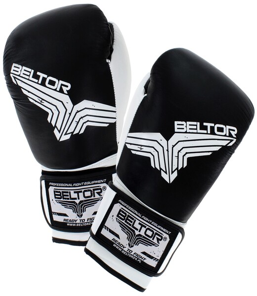 BELTOR RĘKAWICE BOKSERSKIE / BOXING GLOVES "PRO-FIGHT" 16oz - czarny/black B0011