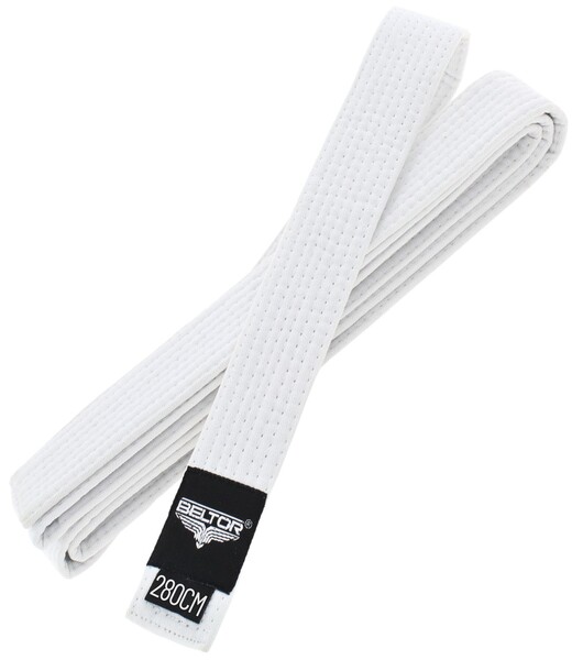 BELTOR BELT / PAS DO KIMONA "OBI" white/biały 280cm B3030