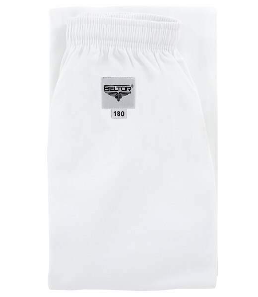 BELTOR KARATE SPODNIE DO KIMONA / PANTS FOR KARATE GI "SENPAI" white/biały 10oz 180cm B2323