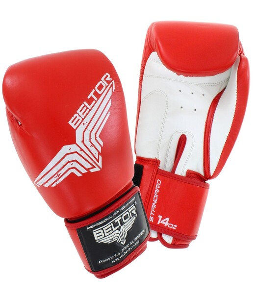 BELTOR RĘKAWICE BOKSERSKIE / BOXING GLOVES "STANDARD" 12oz - czerwony/red B0021