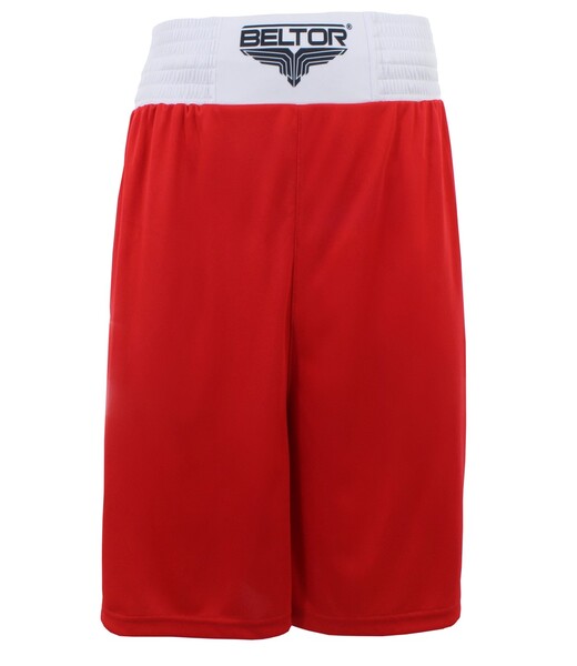 BELTOR BW SPODENKI BOKSERSKIE TRENINGOWE / BOXING SHORTS "PUNCHER" SUBLIMACJA  czerwony/biały - red/white    S  B2762  *