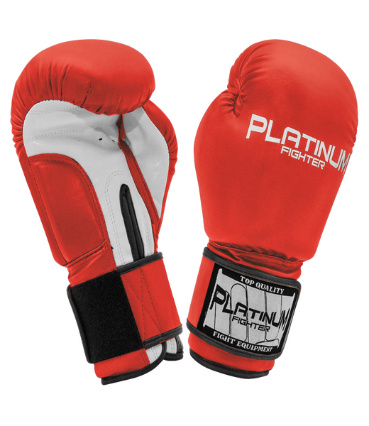 PLATINUM FIGHTER RĘKAWICE BOKSERSKIE SPARTACUS 8oz red/white B1095