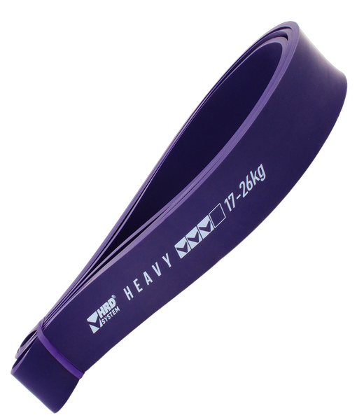 BELTOR HRD SYSTEM LINE GUMA DO ĆWICZEŃ  POWER BAND - RUBBER FOR EXERCISE 208cm x 4.4cm x 4.5mm purple / fioletowy H0066