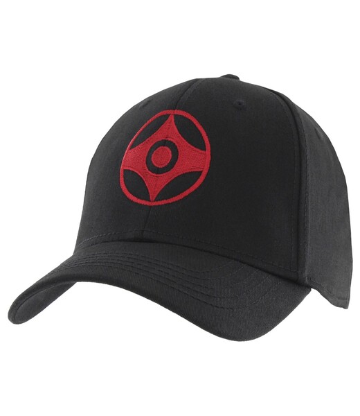 BELTOR KARATE CZAPKA Z DASZKIEM / CAP "RED KANKU - KYOKUSHINKAI" COMFORT ELASTIC RUBBER czarny/black  L/XL B2637