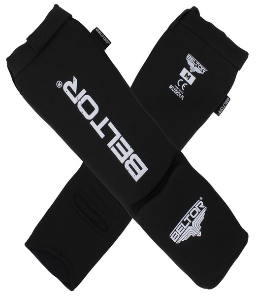 BELTOR OCHRANIACZE GOLENI I ŚRÓDSTOPIA / SHIN INSTEP GUARDS "DEFENDER" czarny/black M B1911