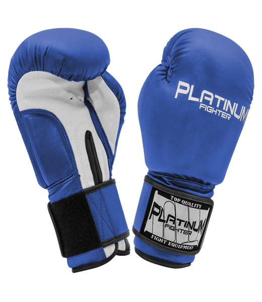 PLATINUM FIGHTER RĘKAWICE BOKSERSKIE SPARTACUS 16oz blue/white B1112
