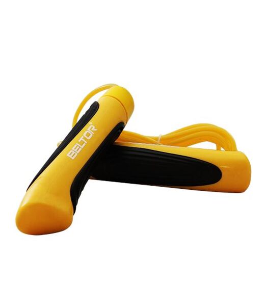 BELTOR SKAKANKA PVC / PVC JUMP ROPE - żółta linka/yellow rope 275cm B0002