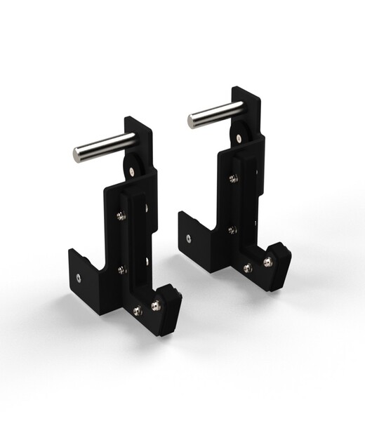 BELTOR HRD SYSTEM UCHWYTY NA SZTANGĘ / J-HOOKS RIG RACK 22X12cm czarny/black HA6801
