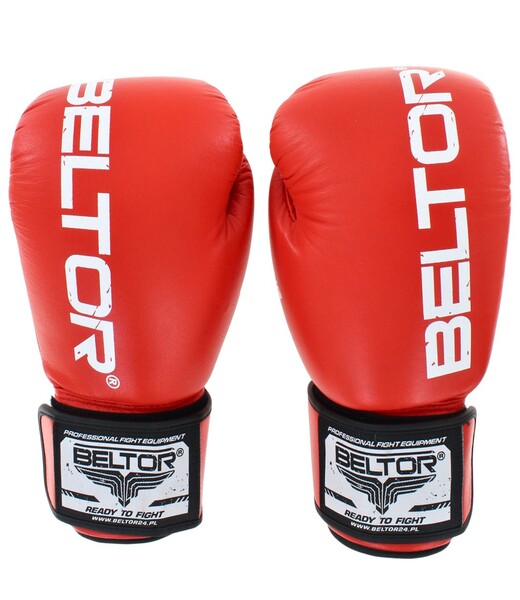 BELTOR RĘKAWICE BOKSERSKIE / BOXING GLOVES "SPARRING" 16oz czerwony/red B0035
