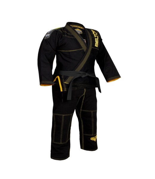 BELTOR BJJ GI / KIMONO VANQUISHER black/yellow - czarny/żółty A4 B1131 *