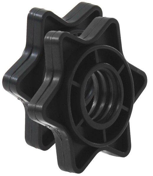 BELTOR - HRD SYSTEM LINE - ZACISKI GWIAZDOWE TWORZYWO NA GRYF (KOMPLET) 25mm czarny/black H0121