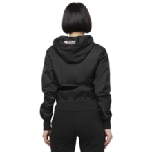 Women's transitional jacket with hood PIT BULL "AARICIA LOGO" - black