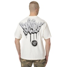 PIT BULL Loose Fit "GRAFFITI" Men's T-Shirt - Off-White