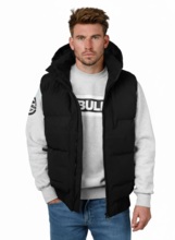 PIT BULL &quot;Patton&quot; Men&#39;s Hooded Vest - Black