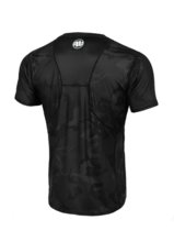 Mesh PIT BULL Net &quot;Small Logo&quot; training shirt - all black camo