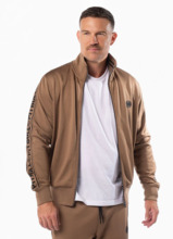 Bluza rozpinana PIT BULL Oldschool "Tape Logo" - brązowy