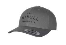 Czapka z daszkiem PIT BULL "USA CAL" Snapback - grafitowa