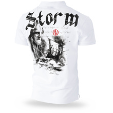 Polo Koszulka Dobermans Aggressive "STORM" TSP151 - biała