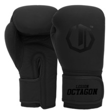 Legion Octagon Authority Boxing Gloves Black/Black