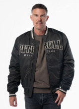 Kurtka przejściowa bejsbolówka PIT BULL "DETROIT" - czarny