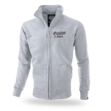 Dobermans Aggressive zip-up sweatshirt &quot;Gladius BCZ302&quot; - gray