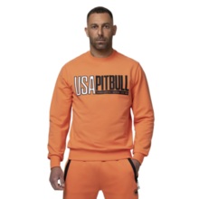 Bluza męska PIT BULL "USA" - pomarańczowa