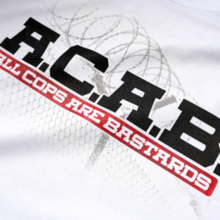Koszulka Extreme Adrenaline "ACAB CONFRONTATION II" - biała