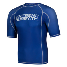Rashguard Extreme Hobby "Trace" Short sleeve - niebieski