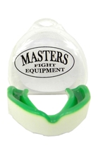 Ochraniacz na zęby szczękę pojedynczy Masters OZ-GEL - biało-zielony