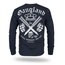 Longsleeve Dobermans Aggressive "ONE CREW GANGLAND" LS384 - granatowy