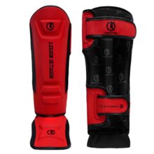 Ochraniacze Legion Octagon Piszczel/Stopa "Enforcer" - czerwony