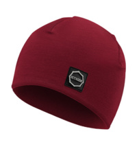 Octagon Winter Cap &quot;Small Logo&quot; with a patch - burgundy