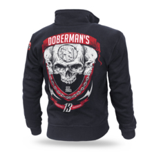 Dobermans Aggressive &quot;Dobermans BCZ167&quot; zipped sweatshirt - black
