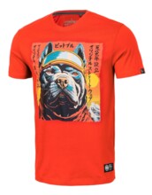 Koszulka PIT BULL "FUJI" - Ognistoczerwona