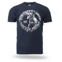 Koszulka T-shirt Dobermans Aggressive "THE BREED" TS373D - granatowy