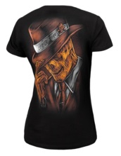 Koszulka damska PIT BULL "Man In Hat" '22 - czarna