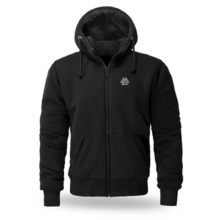 Dobermans Aggressive &quot;VALKNUT KZ251&quot; Sheepskin Zip Hoodie - Black
