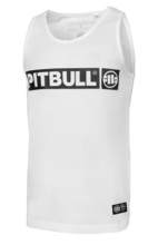 Tank Top T-shirt PIT BULL Spandex &quot;HILLTOP 190&quot; - white