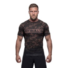 Rashguard PIT BULL "HEX CAMO HILLTOP" - ciemny piaskowy