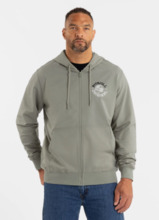 Men&#39;s Zip-Up Hoodie PIT BULL &quot;DOG SD&quot; - Sage