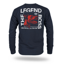 Longsleeve Dobermans Aggressive "THE LEGEND BOSS" LS382 - granatowy