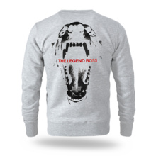 Bluza Dobermans Aggressive "MOUTH BC391" - szara