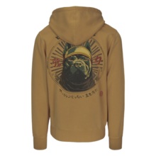 Bluza męska rozpinana z kapturem washed PIT BULL "MT FUJI" - miodowy