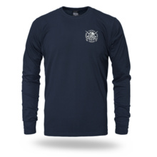 Longsleeve Dobermans Aggressive "COURAGE" LS419 - navy blue