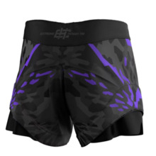 Spodenki combat Extreme Hobby | BLACK PANTHER - czarny/fioletowy