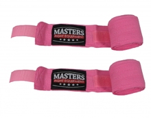  Bandaż bokserski owijki bawełniane - BB-4 Masters - różowy
